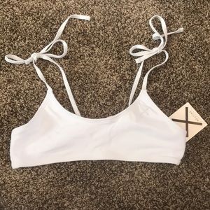 Boutine LA Venice White Shoulder-Tie Top